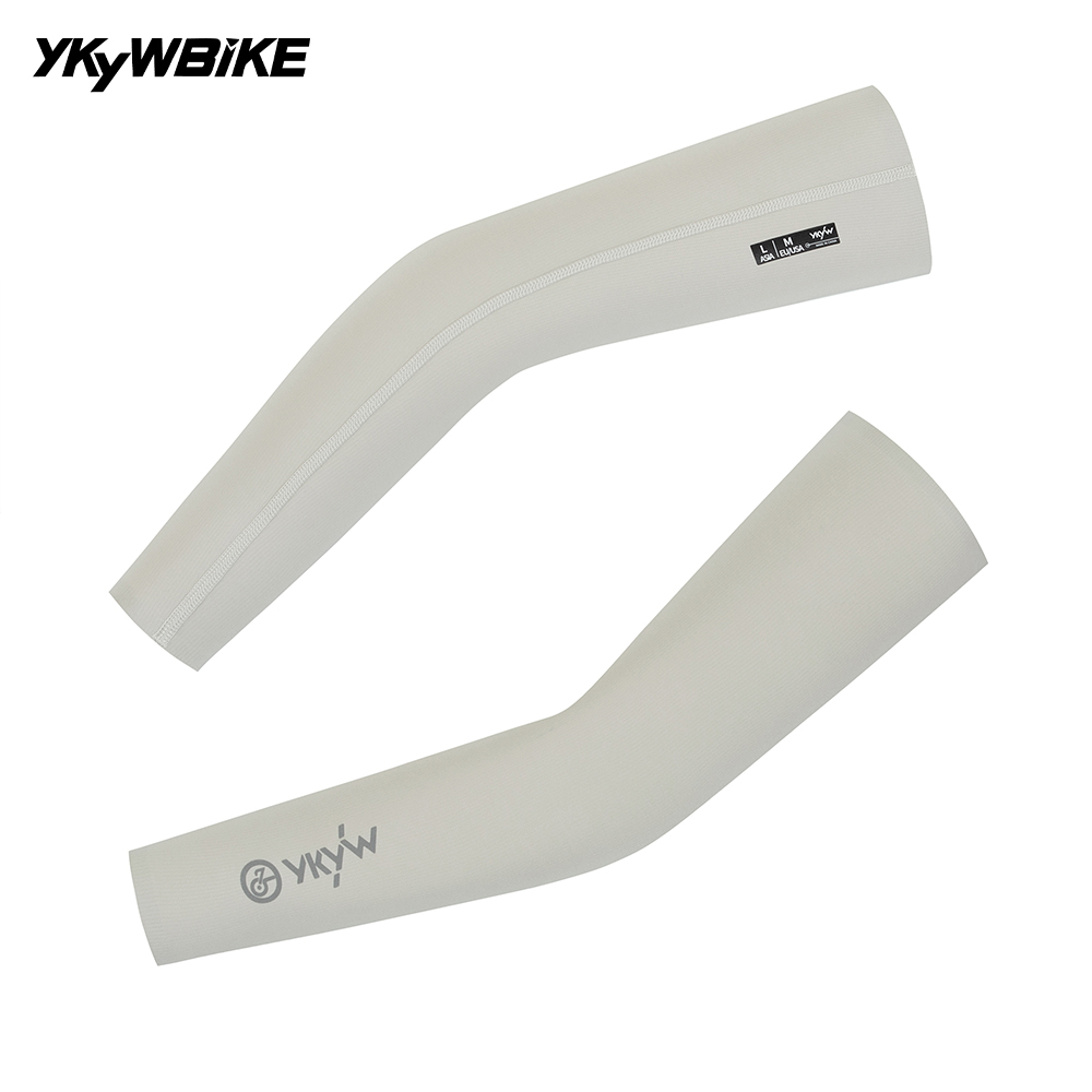 Cycling Arm Warmers - YKYWBIKE サイクリングアームスリーブ SPF 50+ ロードバイクアームガード自転車アーム保護軽量シームレスカフ MTB