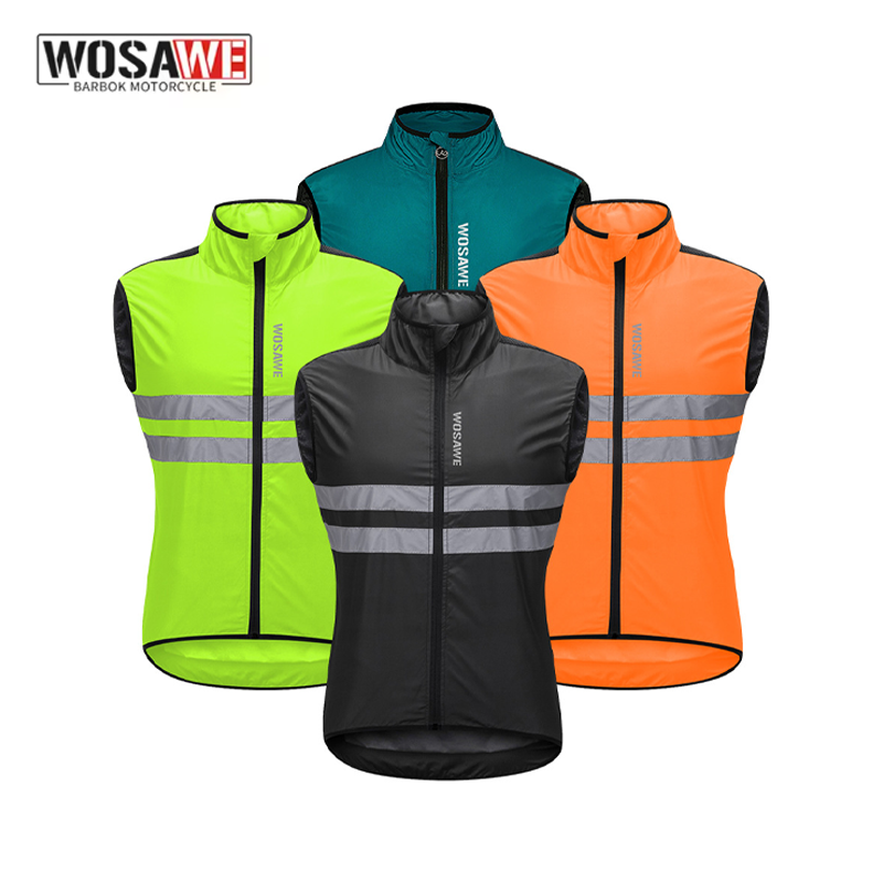 Cycling Gear Men - WOSAWE メンズ サイクリング ウインドブレーカー ベスト 軽量