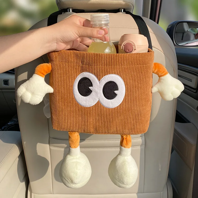 Water Bottle Holder - 漫画の傘が付いた車のゴミ箱,ウォーターボトルの収納バッグ,車のバックサスペンションのオーガナイザー,後部座席のカップホルダー,カーアクセサリー