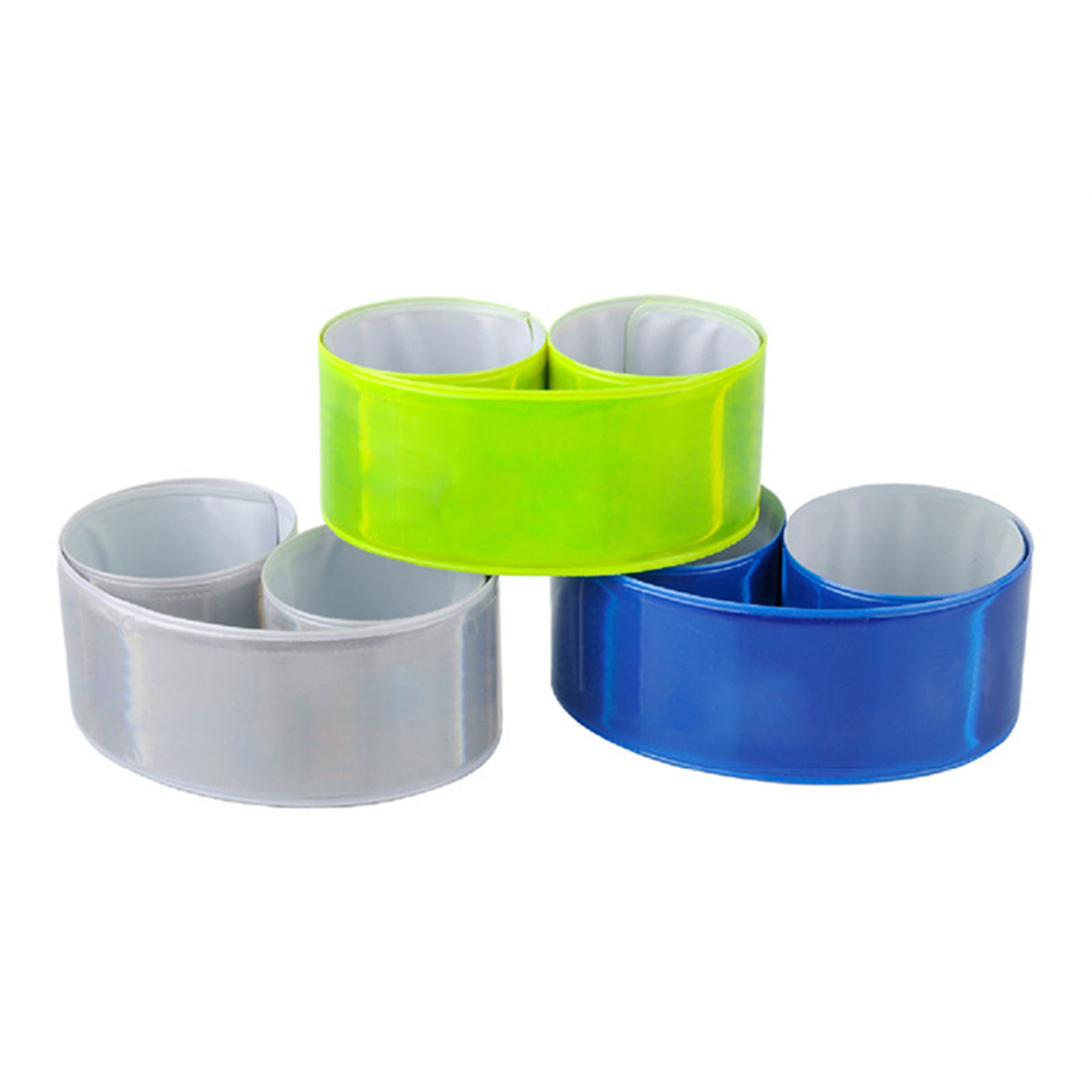 Cycling Arm Warmers - サイクリング用反射テープ、警告リストバンド、蛍光バンド、手首、腕、足首、脚、安全ストリップ、屋外ランニング、釣り、1個