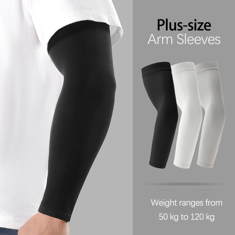 プラスサイズメンズアームスリーブ サイクリングUVカット冷却 - Cycling Arm Warmers のレビューと価格