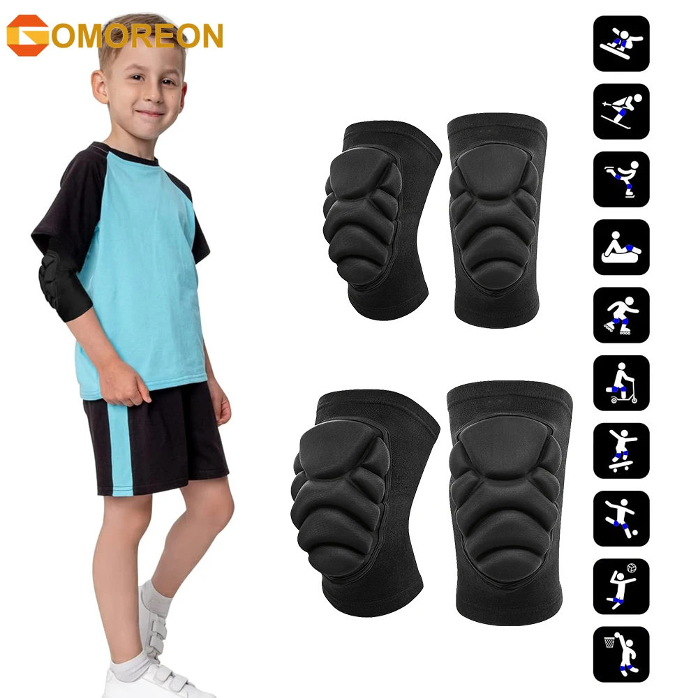 子供用膝と肘パッド ハニカム圧縮スリーブパッド ガード スポ - Cycling Gear Kids のレビューと価格