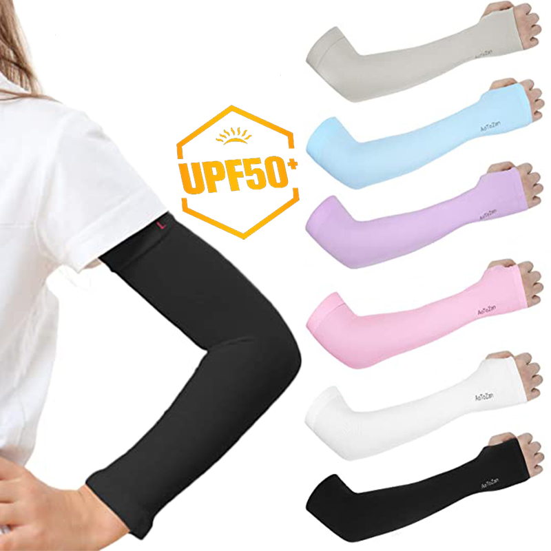 子供のための冷却アームスリーブ,4〜12歳の夏のスポーツ日焼 - Cycling Arm Warmers のレビューと価格