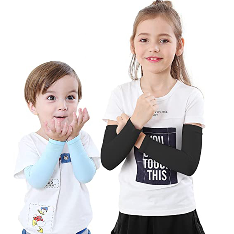 子供のための冷却アームスリーブ,4〜12歳の夏のスポーツ日焼 - Cycling Arm Warmers のレビューと価格