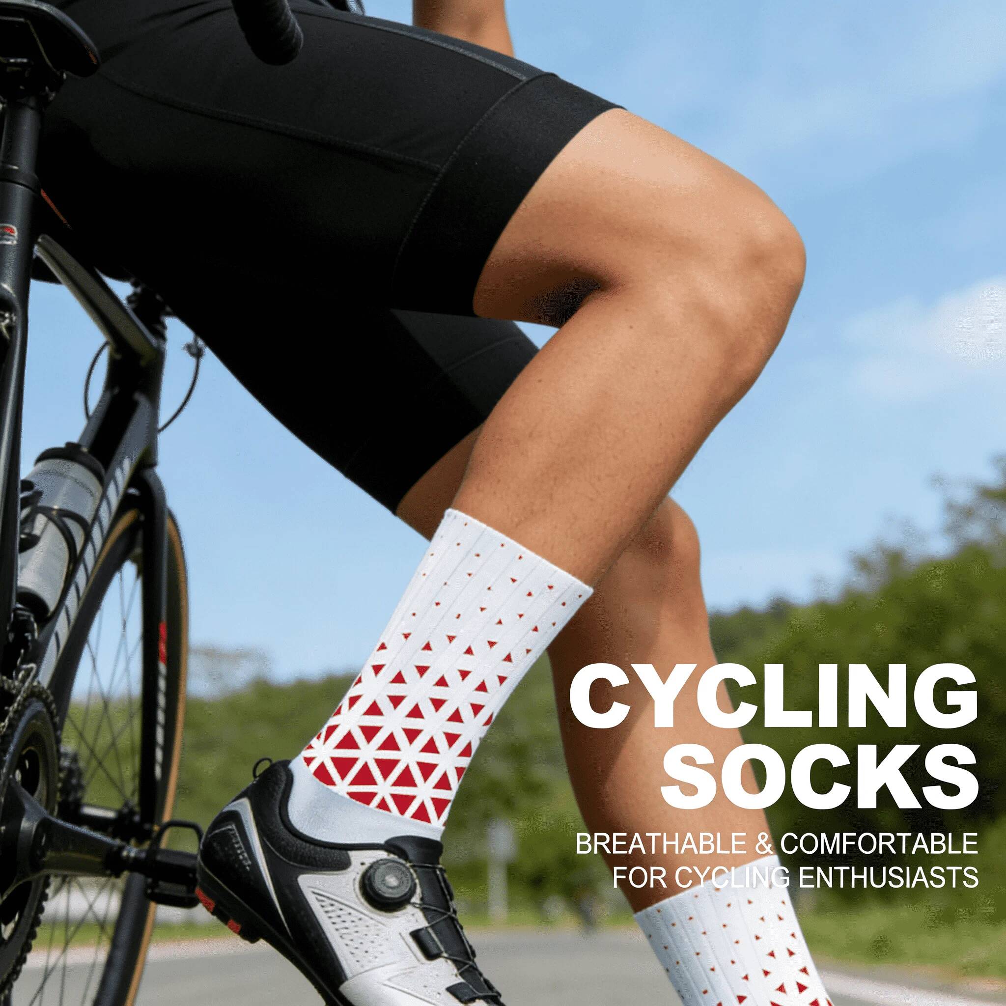 2026年プロ仕様滑り止めサイクリングソックス 吸汗性・滑り - Cycling Gear Men のレビューと価格