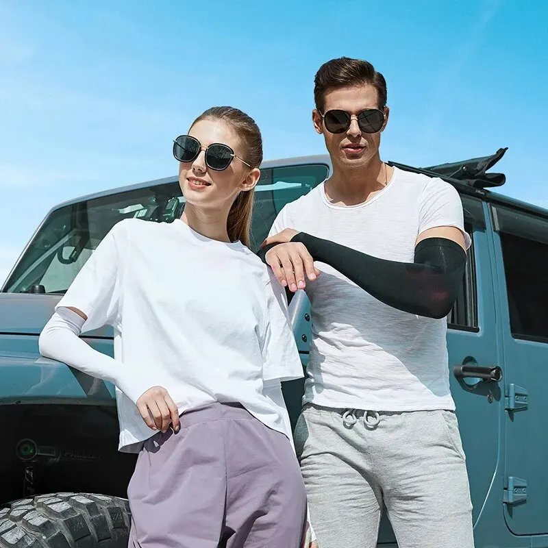 サイクリングアーム夏アイス布サイクリングスリーブ日焼け防止ユ - Cycling Arm Warmers のレビューと価格