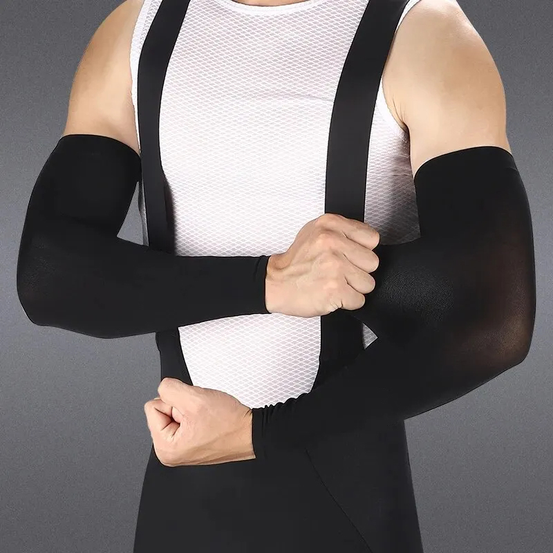 アイスシルクスポーツアームスリーブサイクリング太陽 UV 保 - Cycling Arm Warmers のレビューと価格
