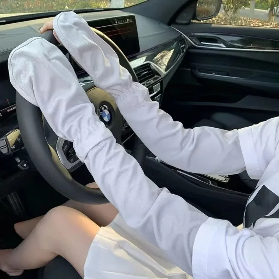 女性用日焼け止めアイススリーブ、UVソーラーアームスリーブ、 - Cycling Arm Warmers のレビューと価格