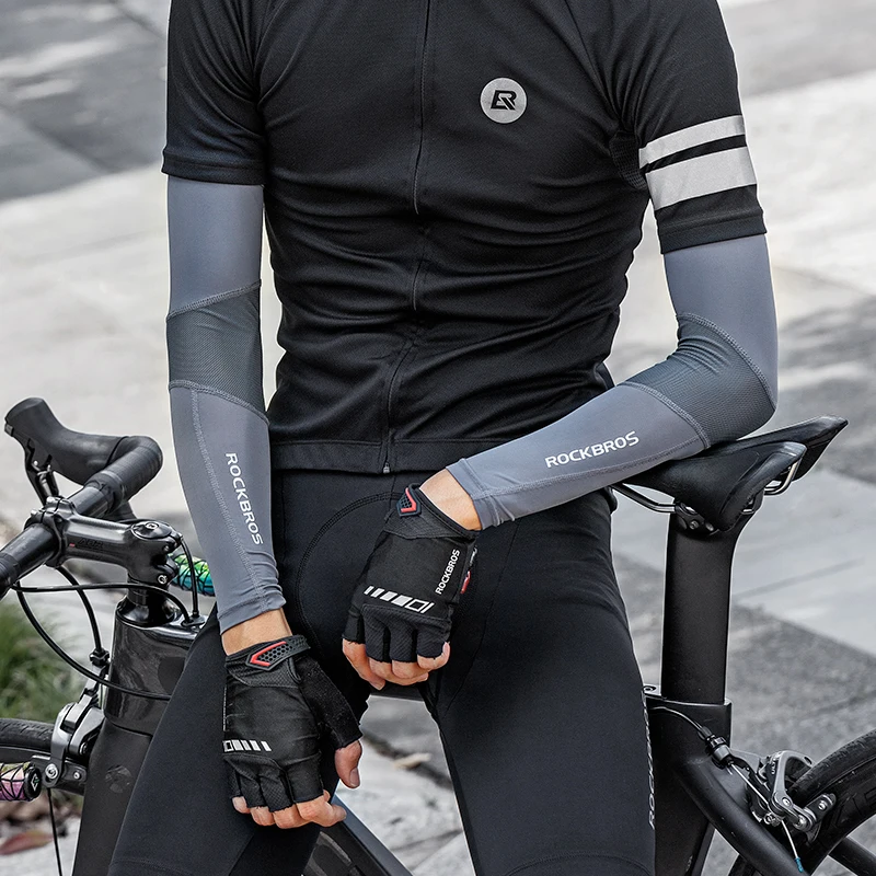 ROCKBROS サマーアームスリーブ アイスファブリック  - Cycling Arm Warmers のレビューと価格