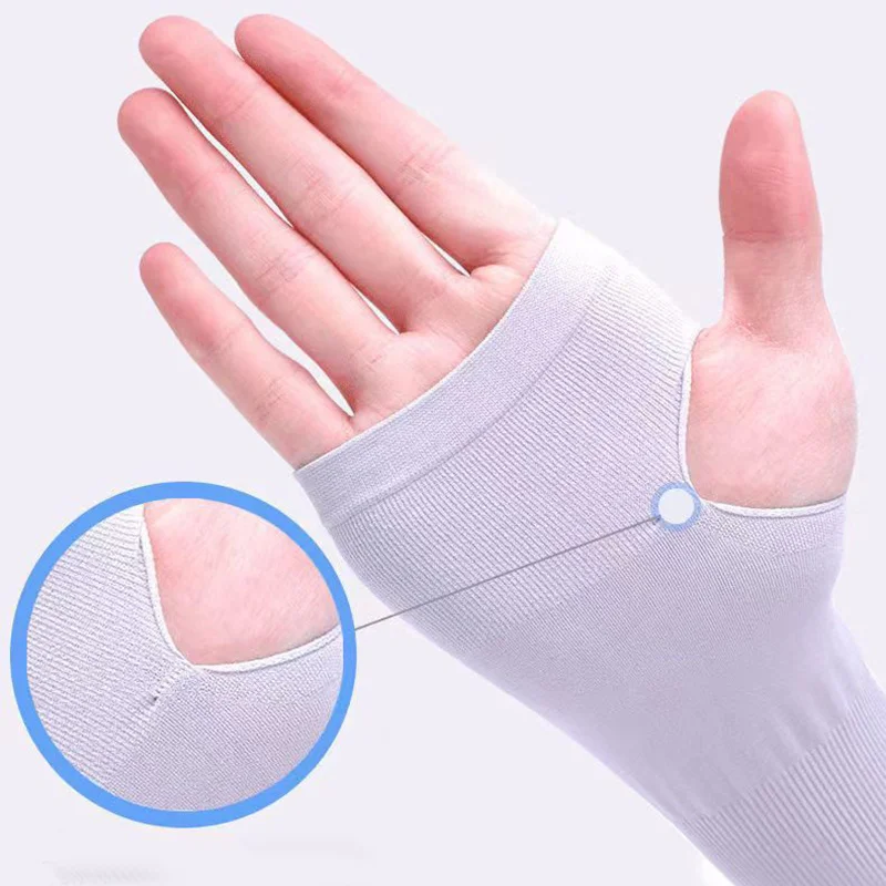 日焼け止めアイスシルクスリーブ 男女兼用 UV保護前腕カバー - Cycling Gear Men のレビューと価格
