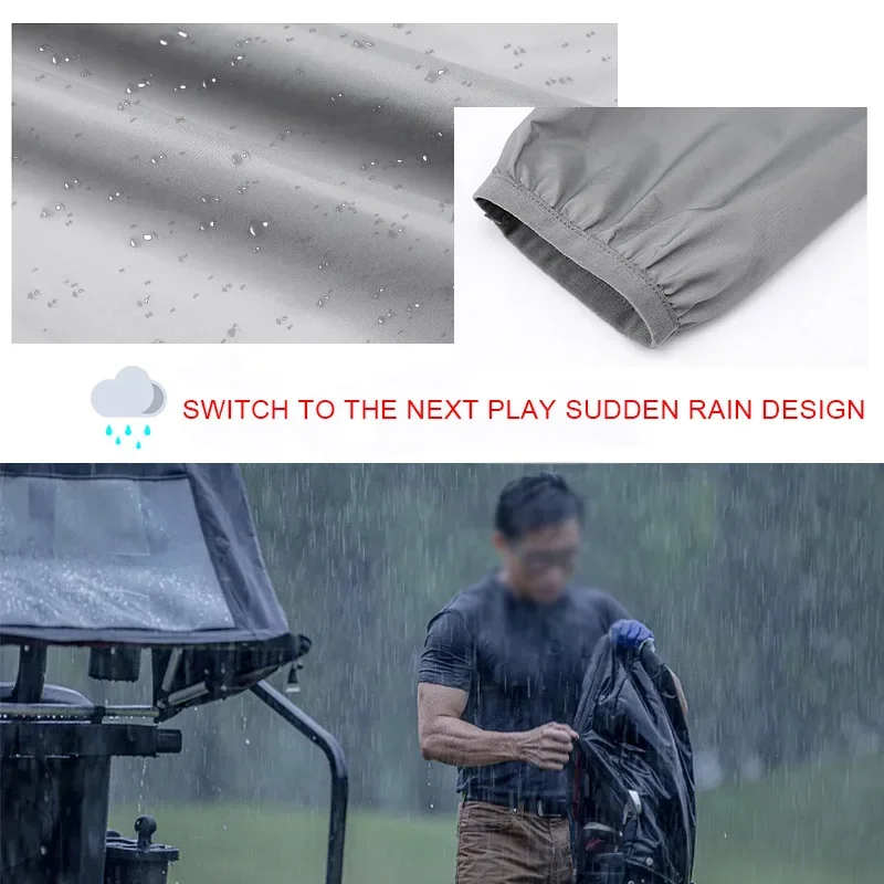 大人用防水軽量ゴルフレインコート、アウトドアジャケット、防雨 - Cycling Gear Men のレビューと価格