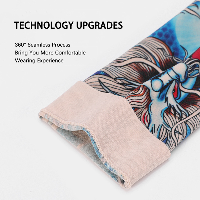 夏タトゥースリーブアイスシルクゴルフスポーツ日焼け防止サイク - Cycling Arm Warmers のレビューと価格