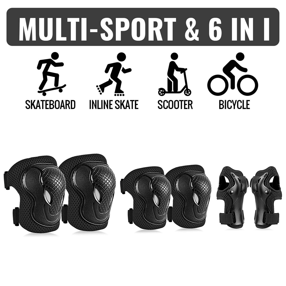 GOMOREON 6 ピース/セット子供の安全膝パッド肘パッ - Cycling Gear Kids のレビューと価格