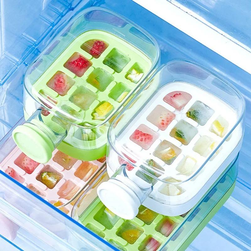2in1プレス式冷却カップウォーターボトル、アイスモールド付 - Water Bottle Holder のレビューと価格