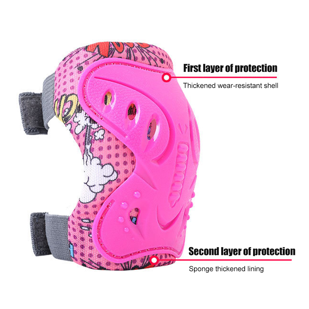 6個セット 子供用 3-12歳 膝肘パッド 保護具 ローラー - Cycling Gear Kids のレビューと価格