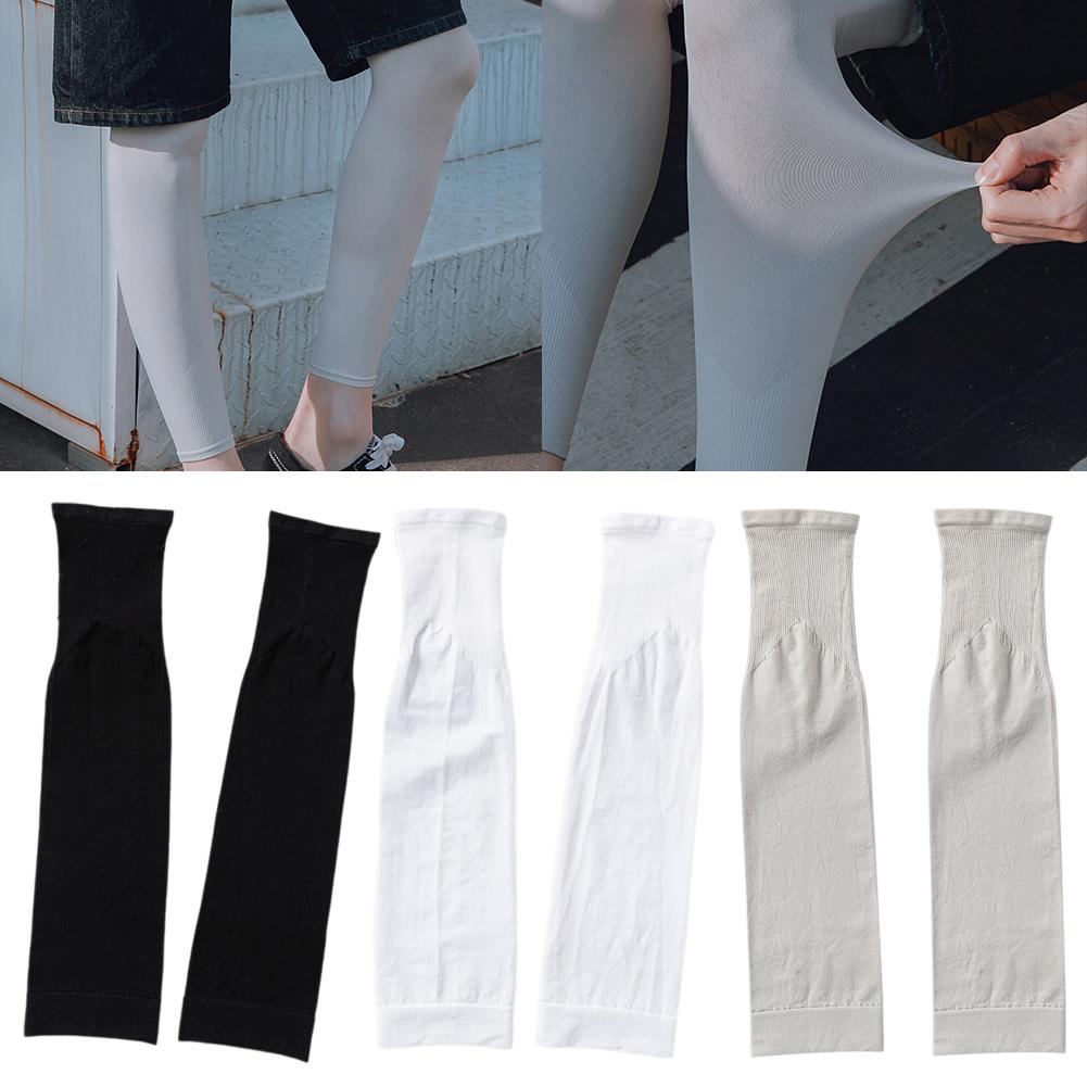 1組 夏用UVカット日焼け止めサイクリングレッグスリーブ シ - Cycling Arm Warmers のレビューと価格