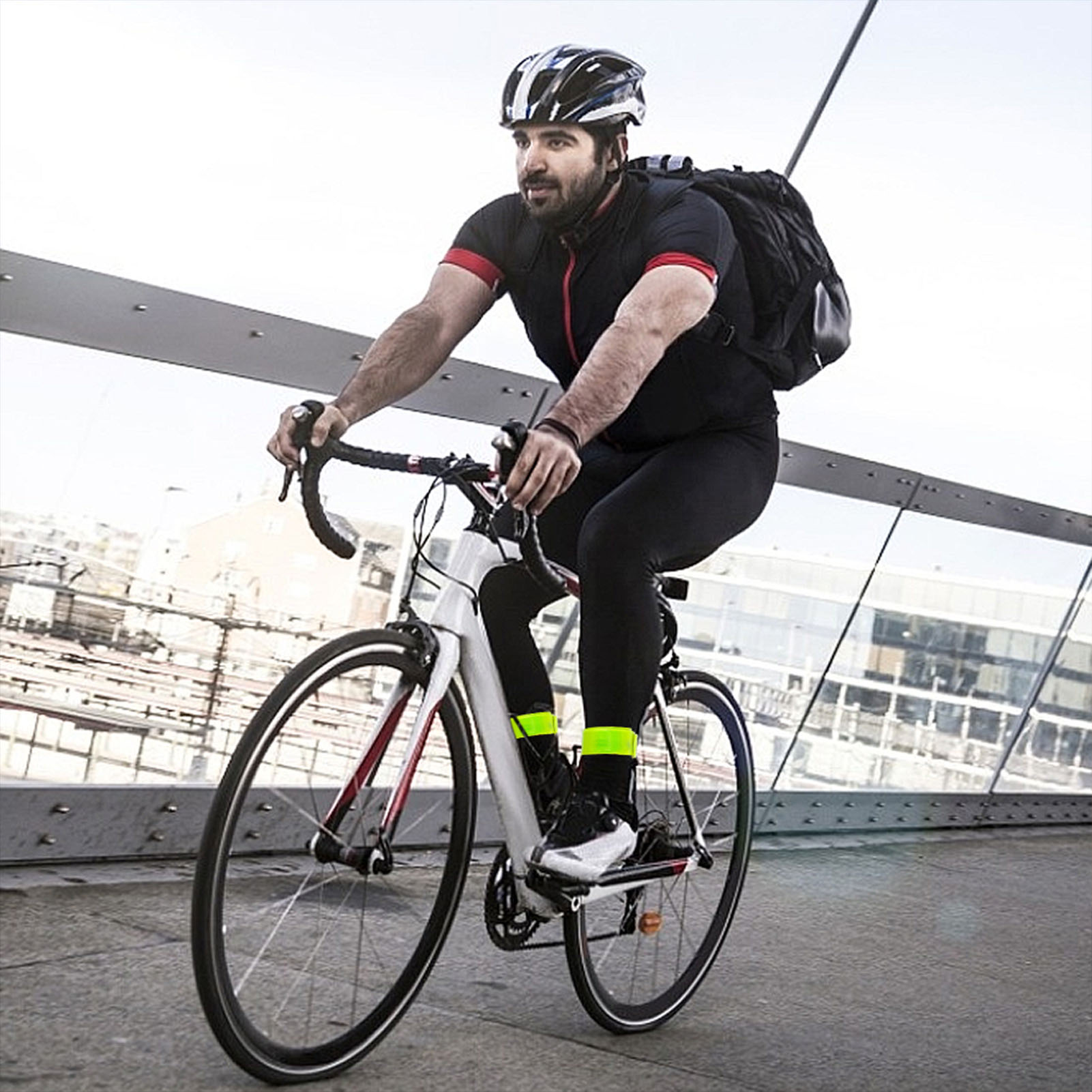 サイクリング用反射テープ、警告リストバンド、蛍光バンド、手首 - Cycling Arm Warmers のレビューと価格
