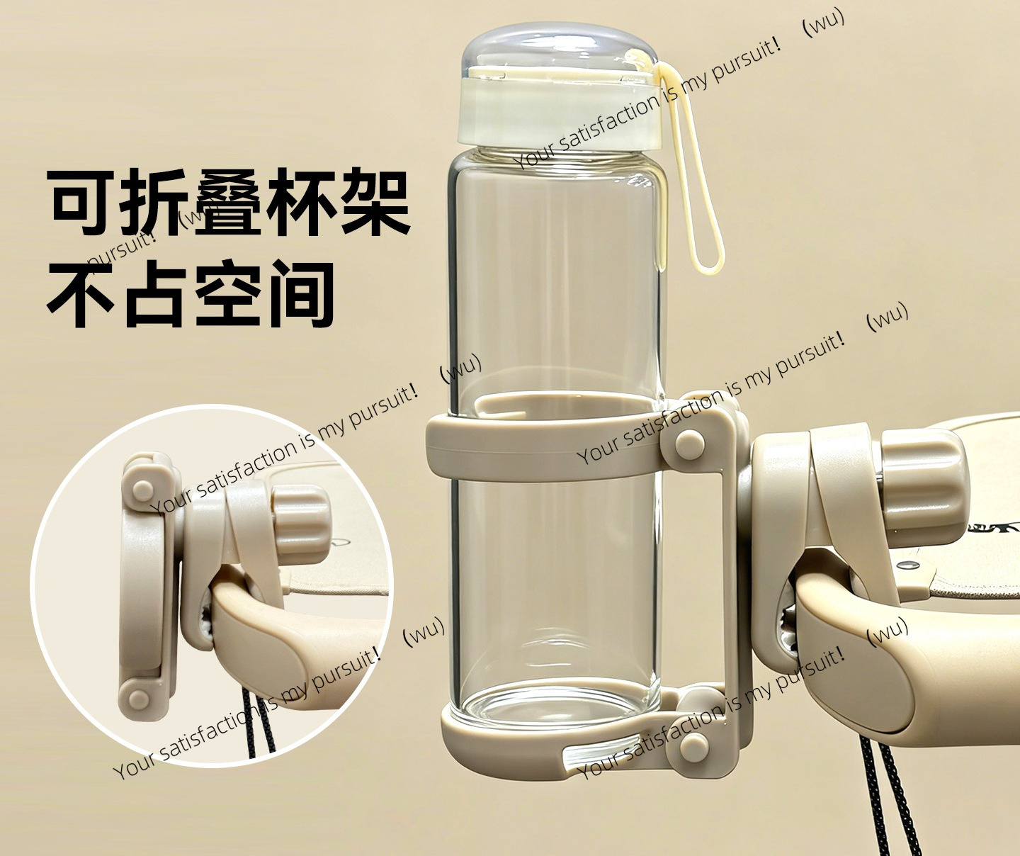 折りたたみ式ベビーカーカップホルダー屋外用ミルクボトルウォー - Water Bottle Holder のレビューと価格